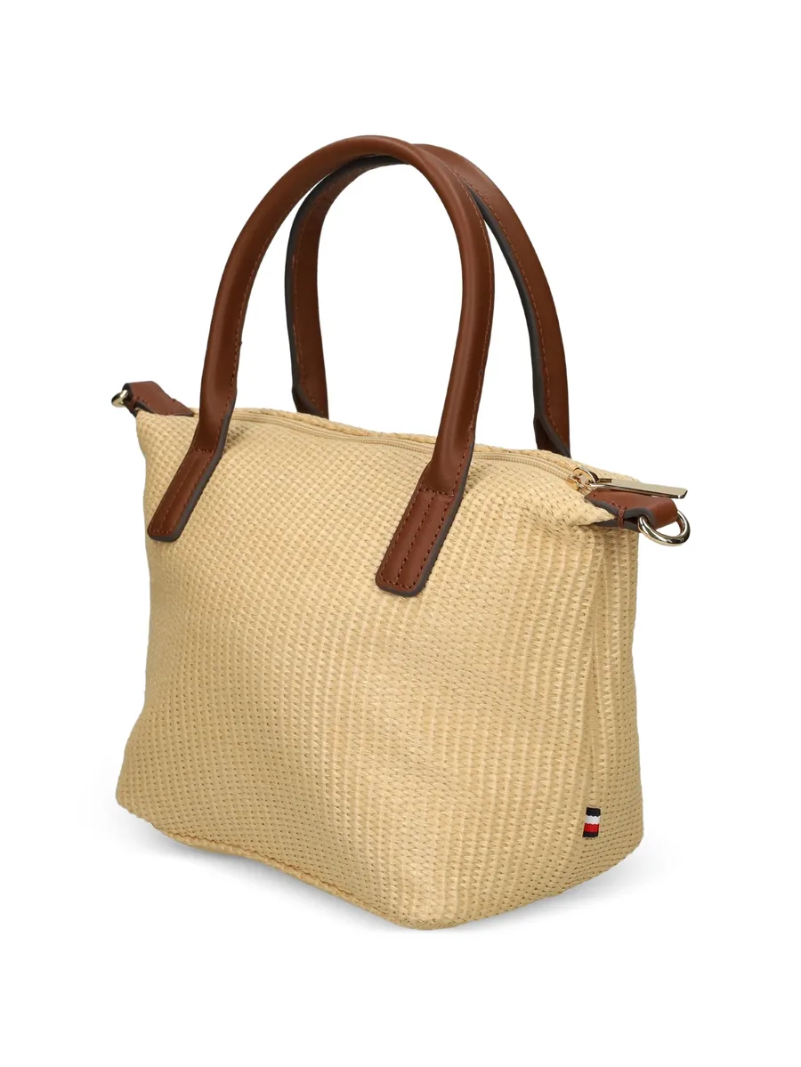 woven top-handle tote bag 5