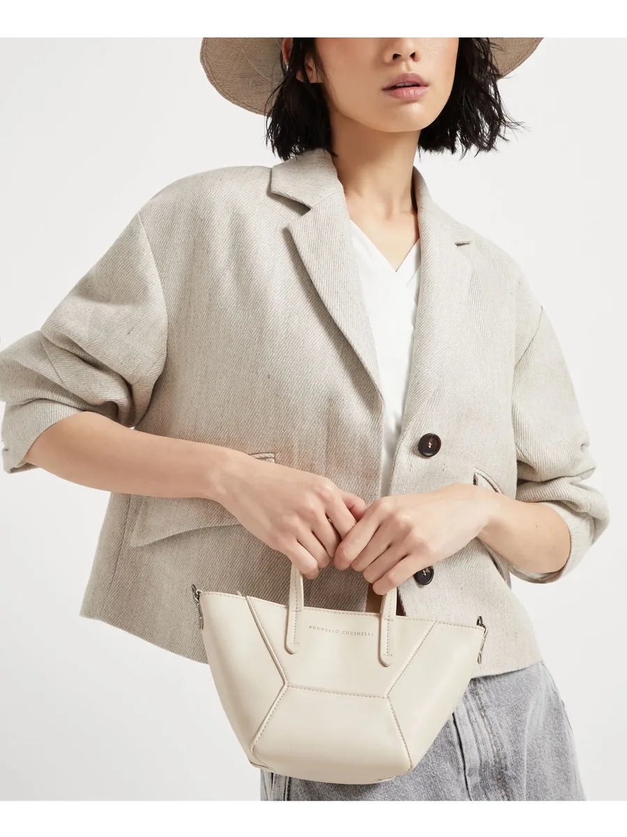 mini BC Duo leather tote bag 12