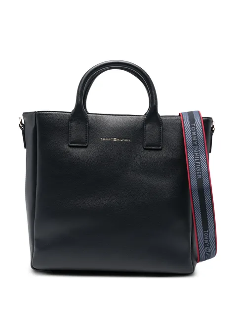 logo strap tote bag