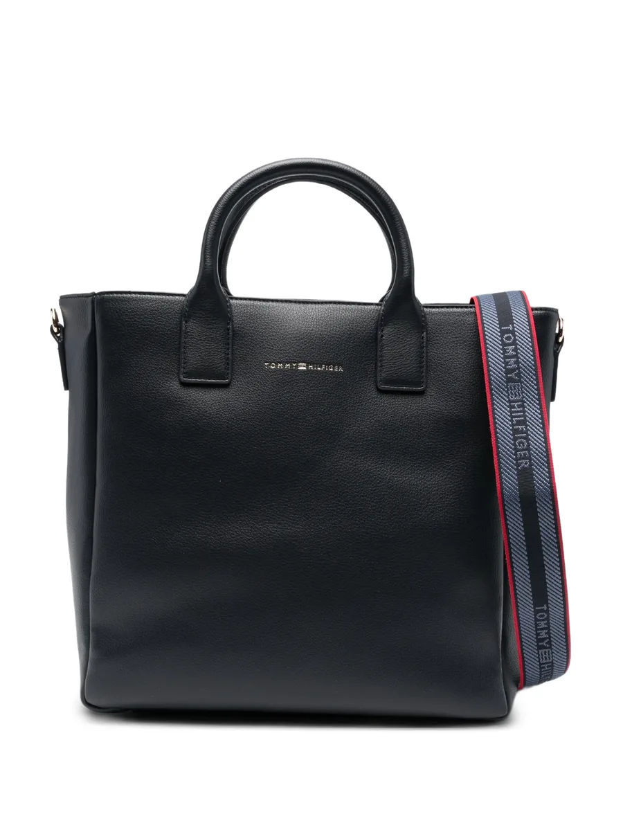 logo strap tote bag 1