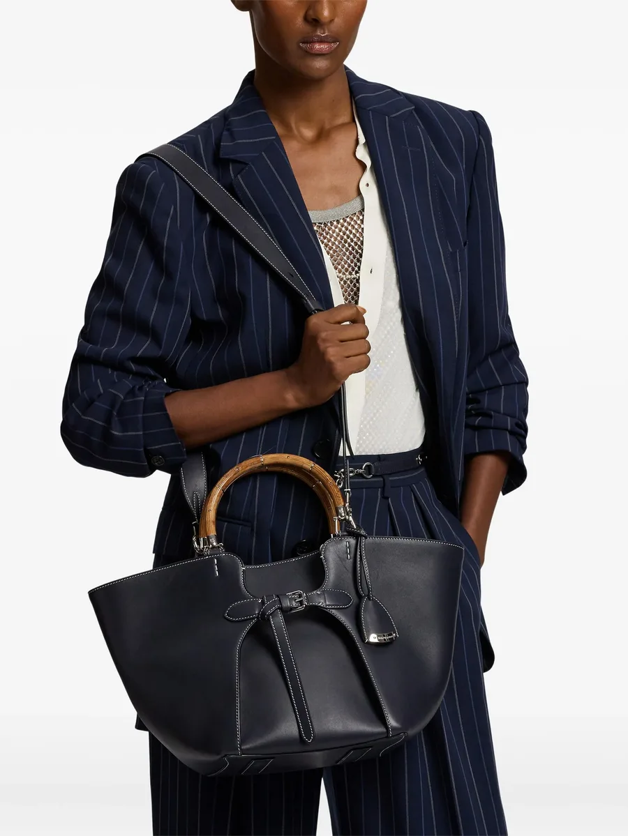 wood-handle leather tote bag 4