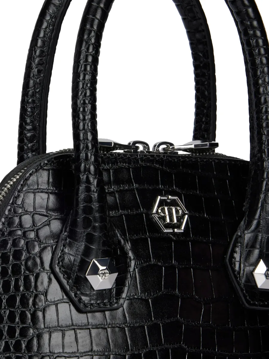 Majestic crocodile-print tote bag 7