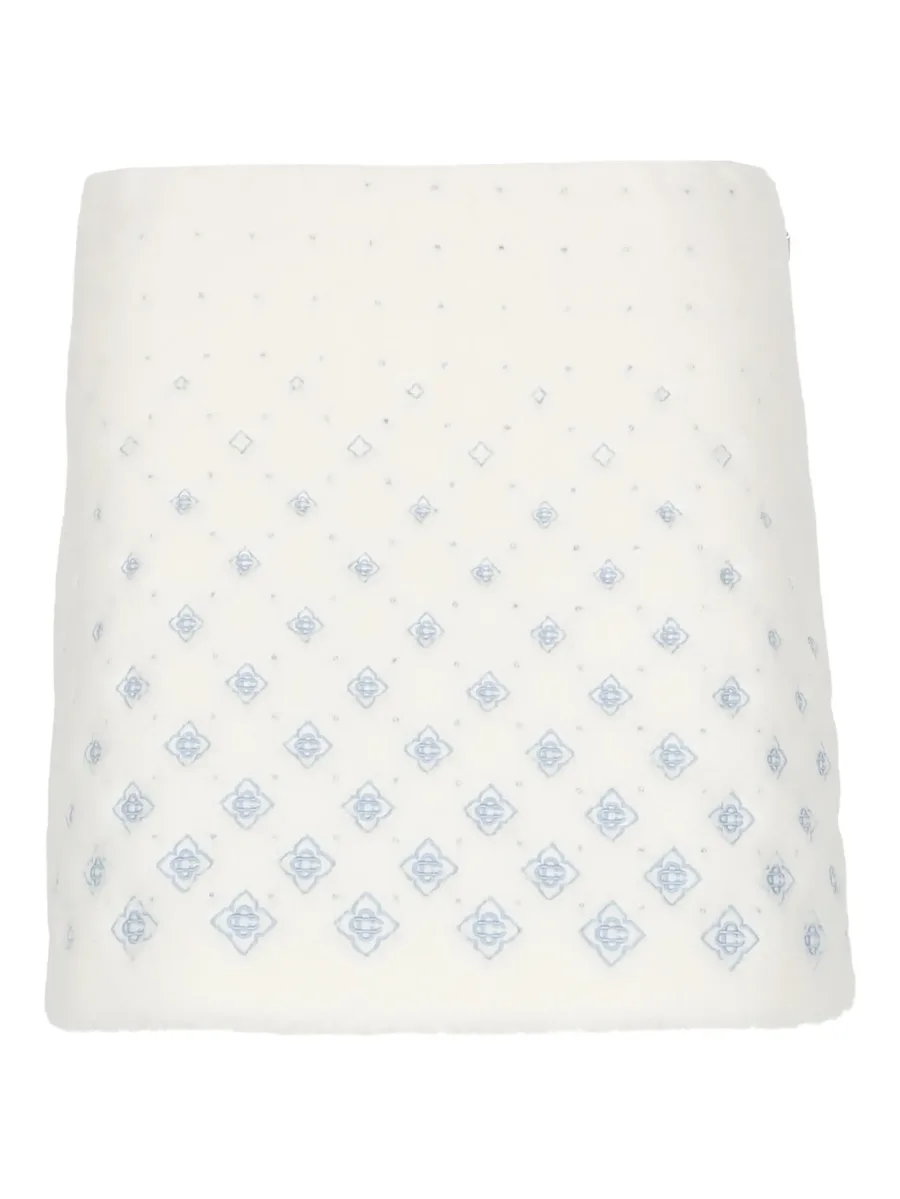 floral-motif A-line skirt 2