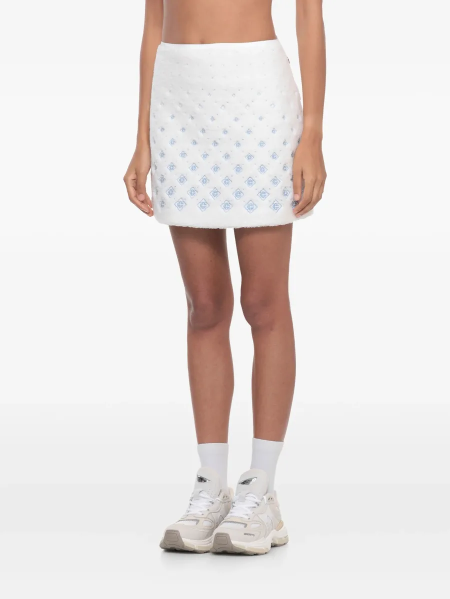 floral-motif A-line skirt 6