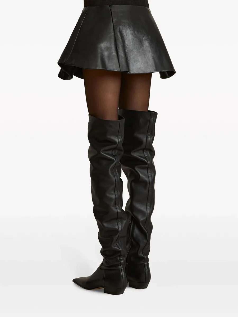 The Ralfa leather miniskirt 8