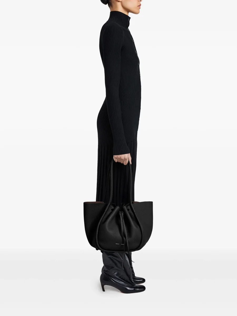large Ruched tote bag 5