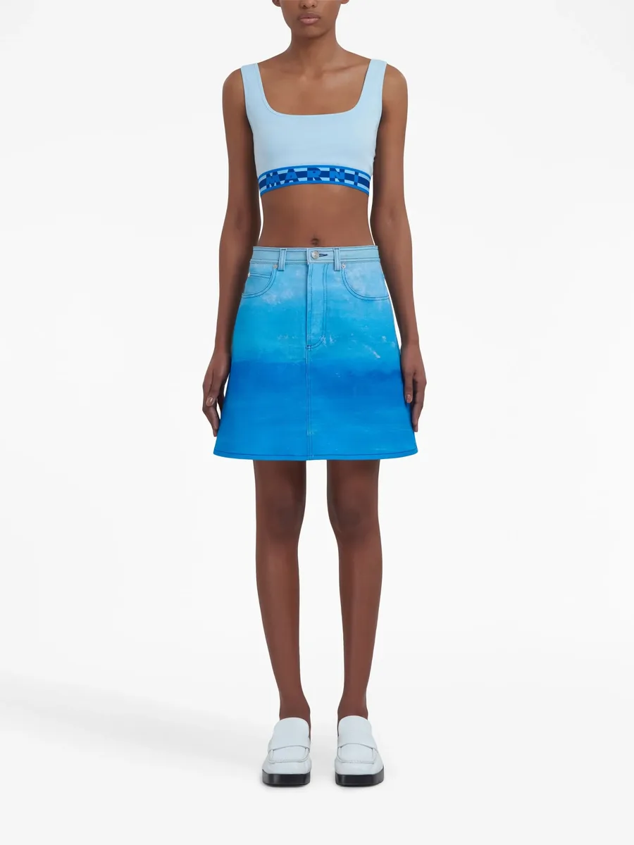 tie-dye A-line skirt 5