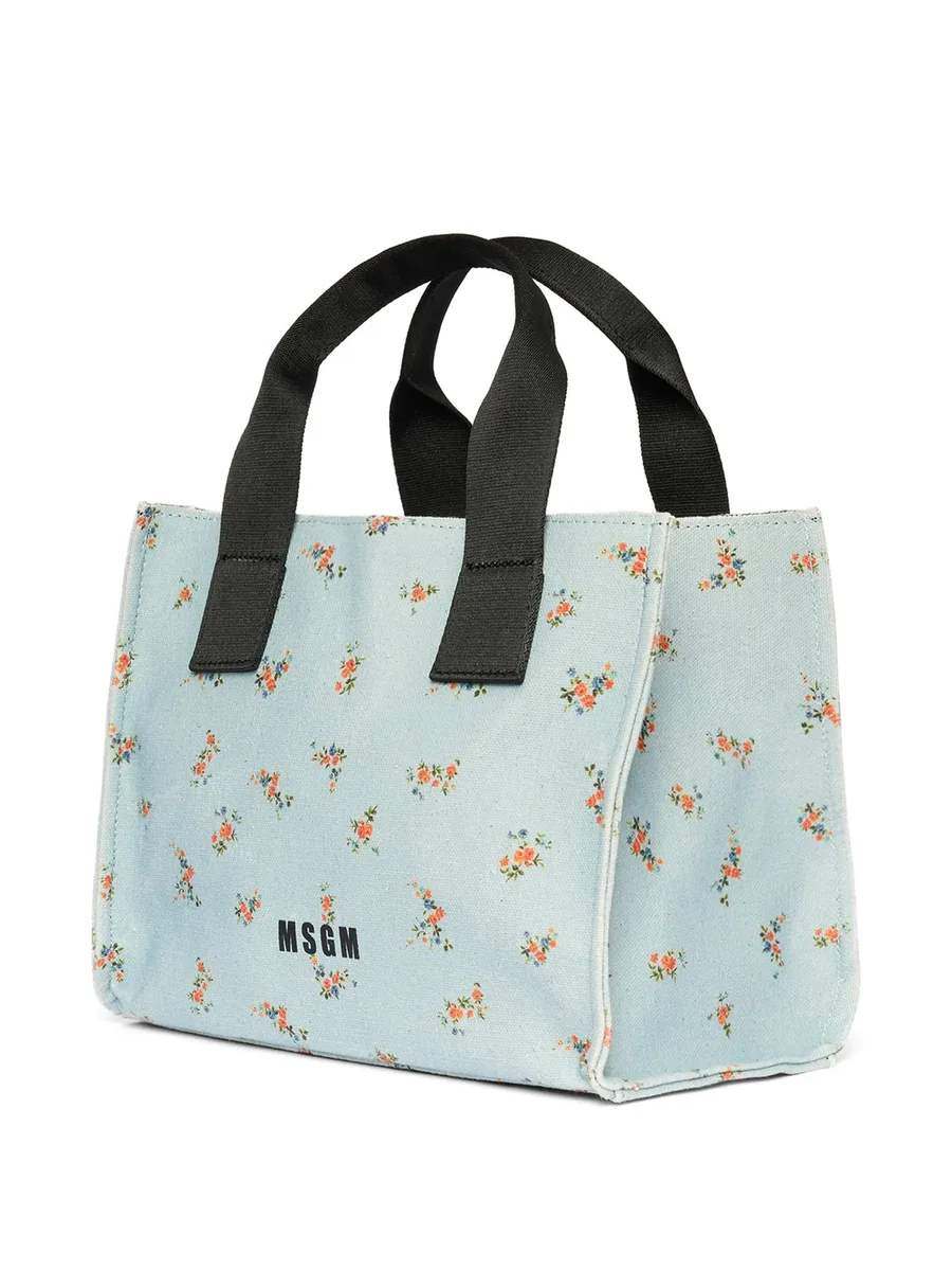 floral-print tote bag 8