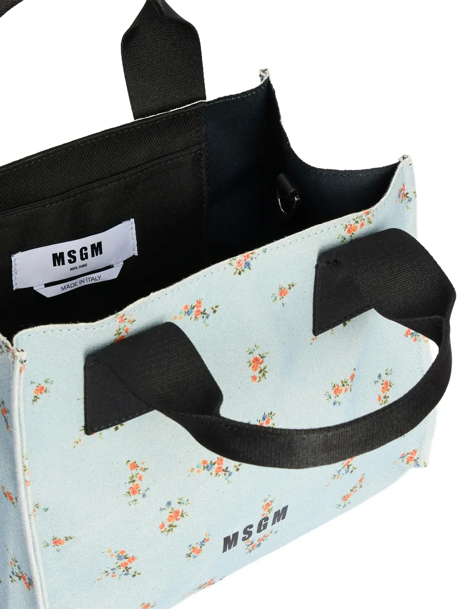 floral-print tote bag 9