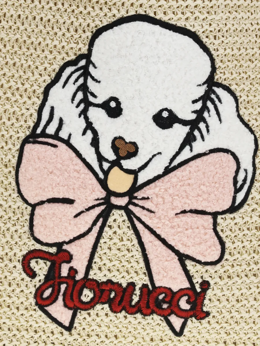 сумка-тоут Poodle из рафии 7