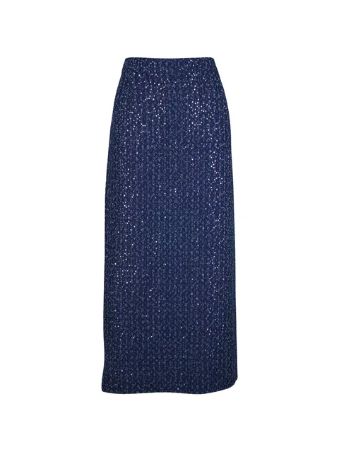 sequined midi skirt