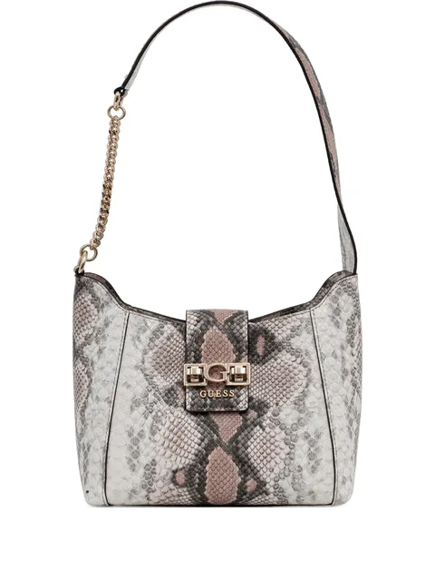 сумка-тоут со змеиным принтом