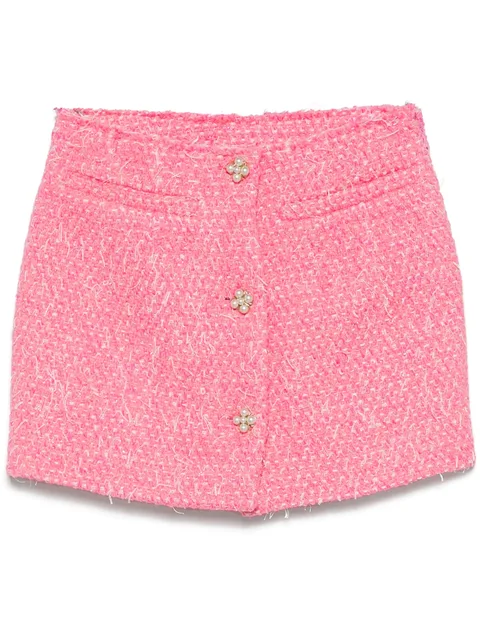 Deconstructed mini skirt