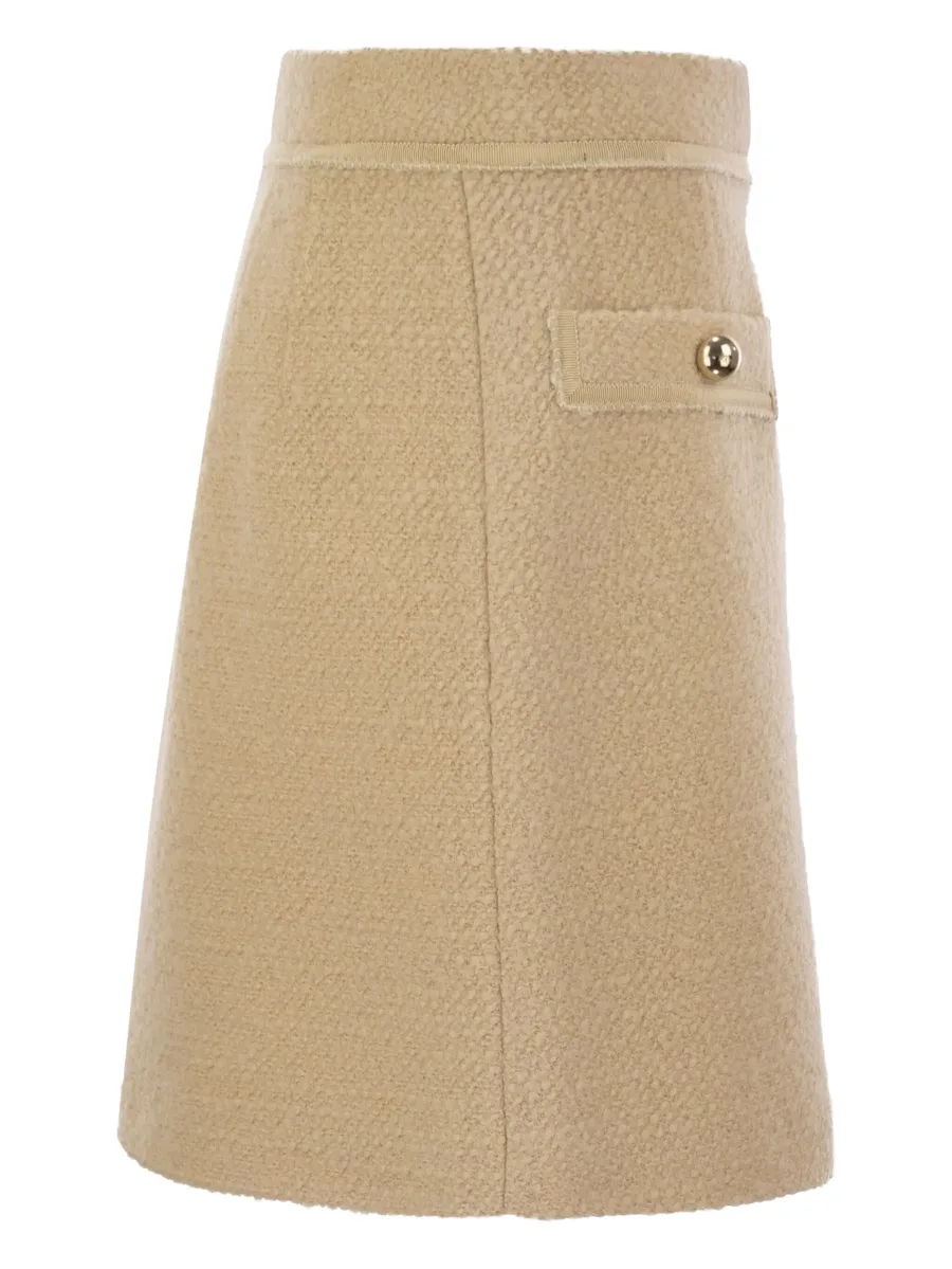 bouclé mini skirt 6
