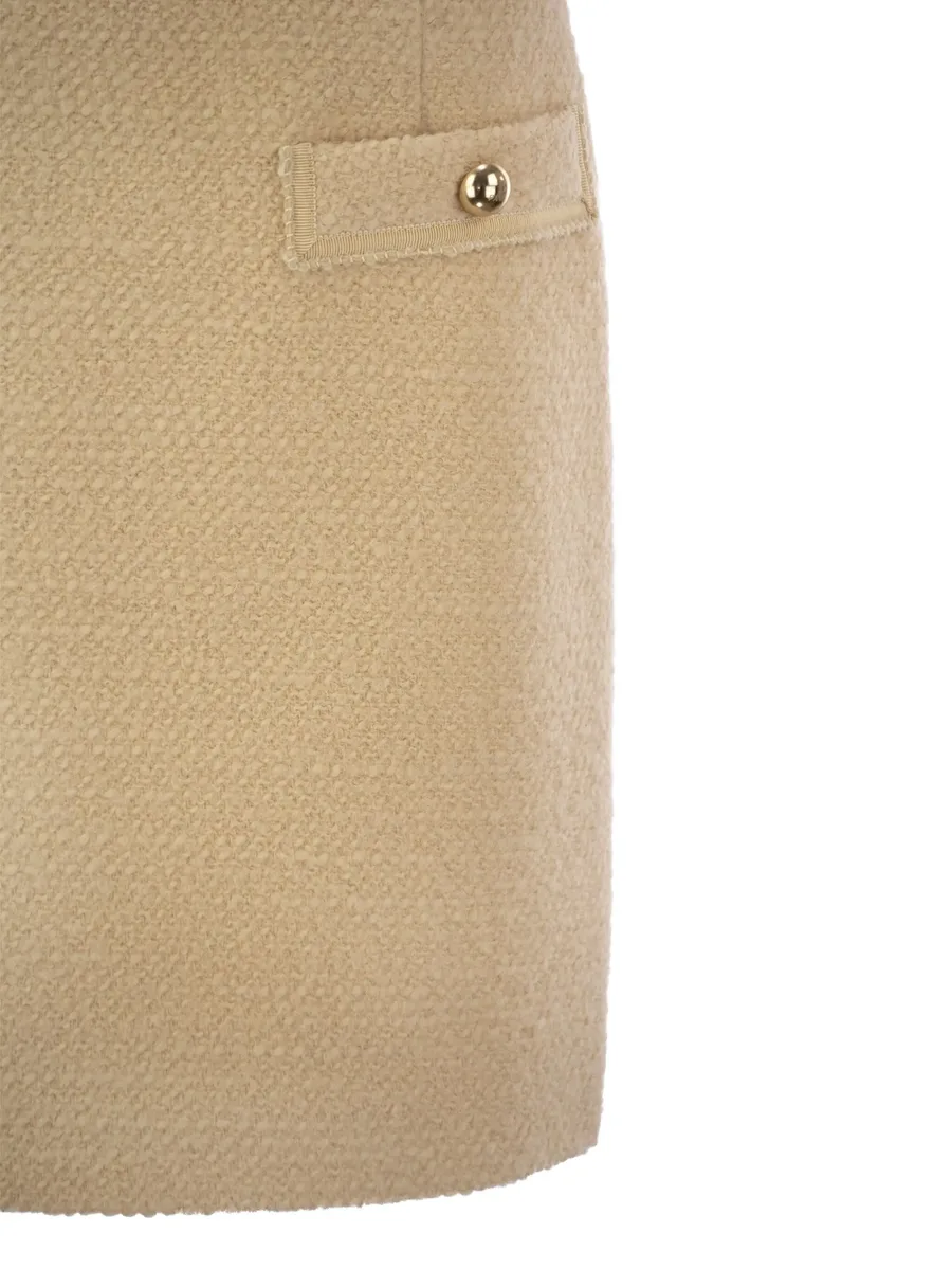 bouclé mini skirt 7