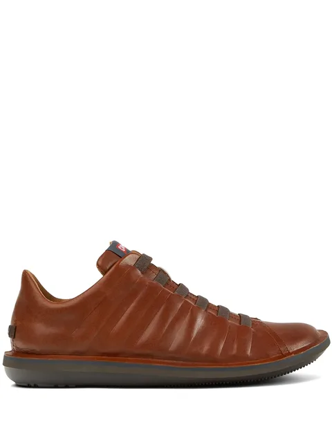 Beetle lace-up leather sneakers