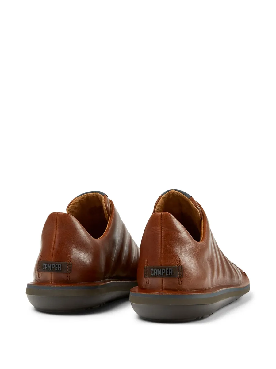 Beetle lace-up leather sneakers 5
