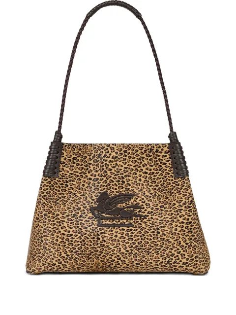 small Libra leopard-print tote bag