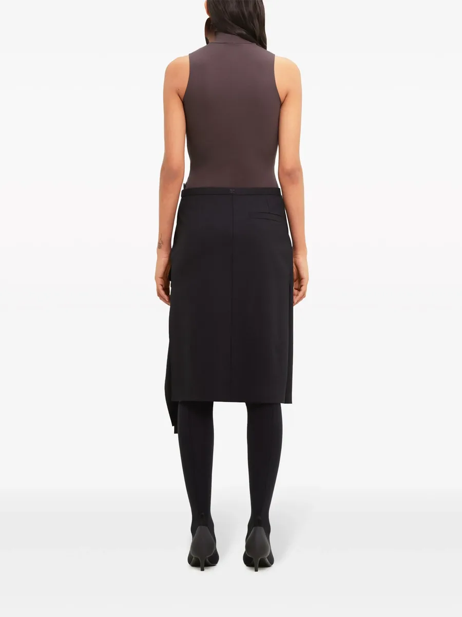 tailored folded midi skirt 7