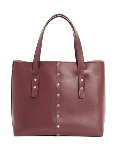 stud-embellished tote bag