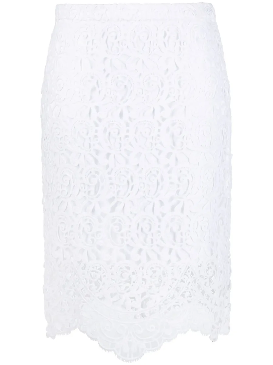 lace high-waisted midi skirt 1