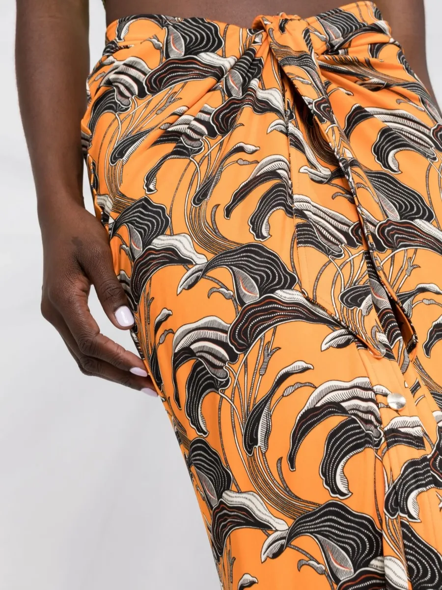 printed ruched skirt 5