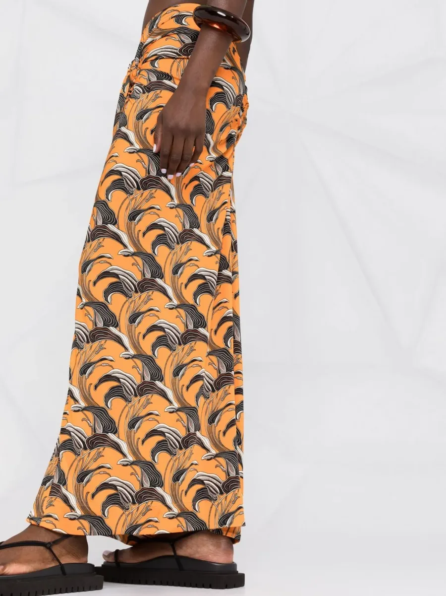 printed ruched skirt 10