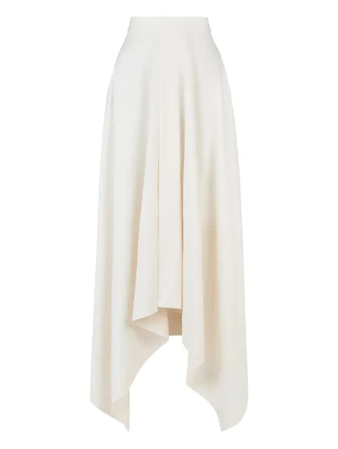 asymmetric high-waisted skirt