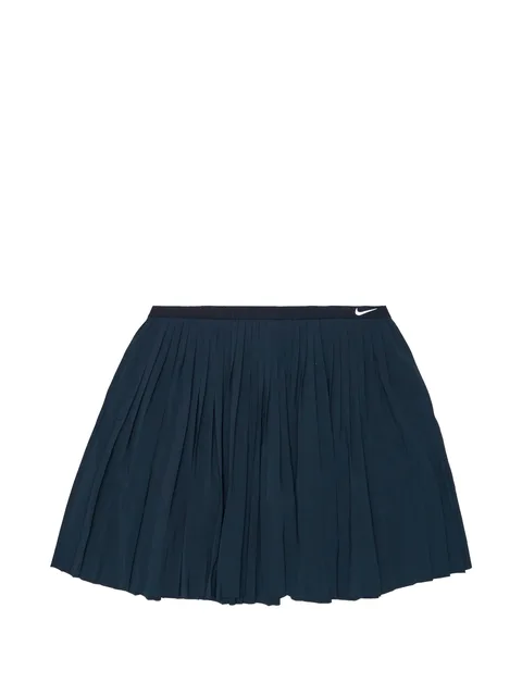 pleated A-line mini skirt