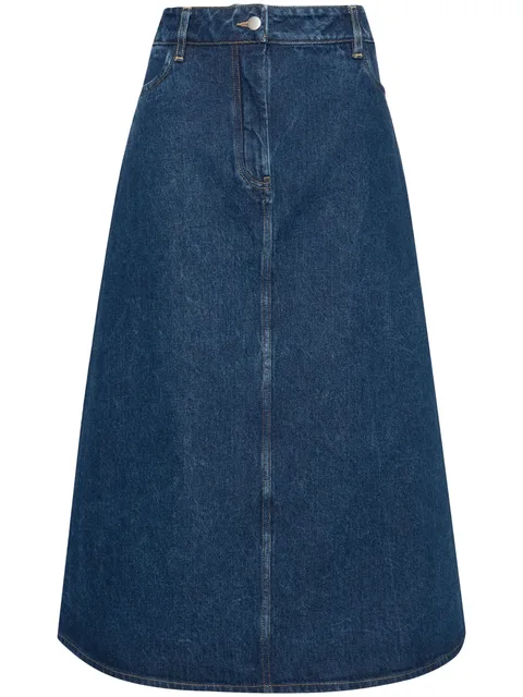 Baringo denim midi skirt