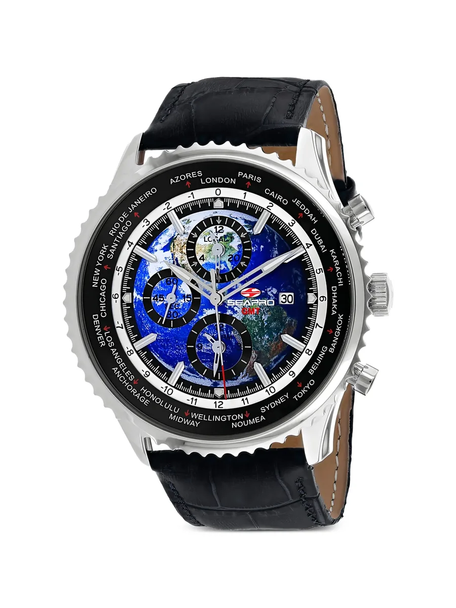 наручные часы Meridian World Timer GMT 47 мм 2