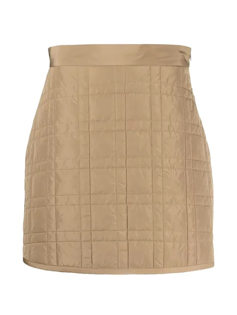 quilted mini skirt