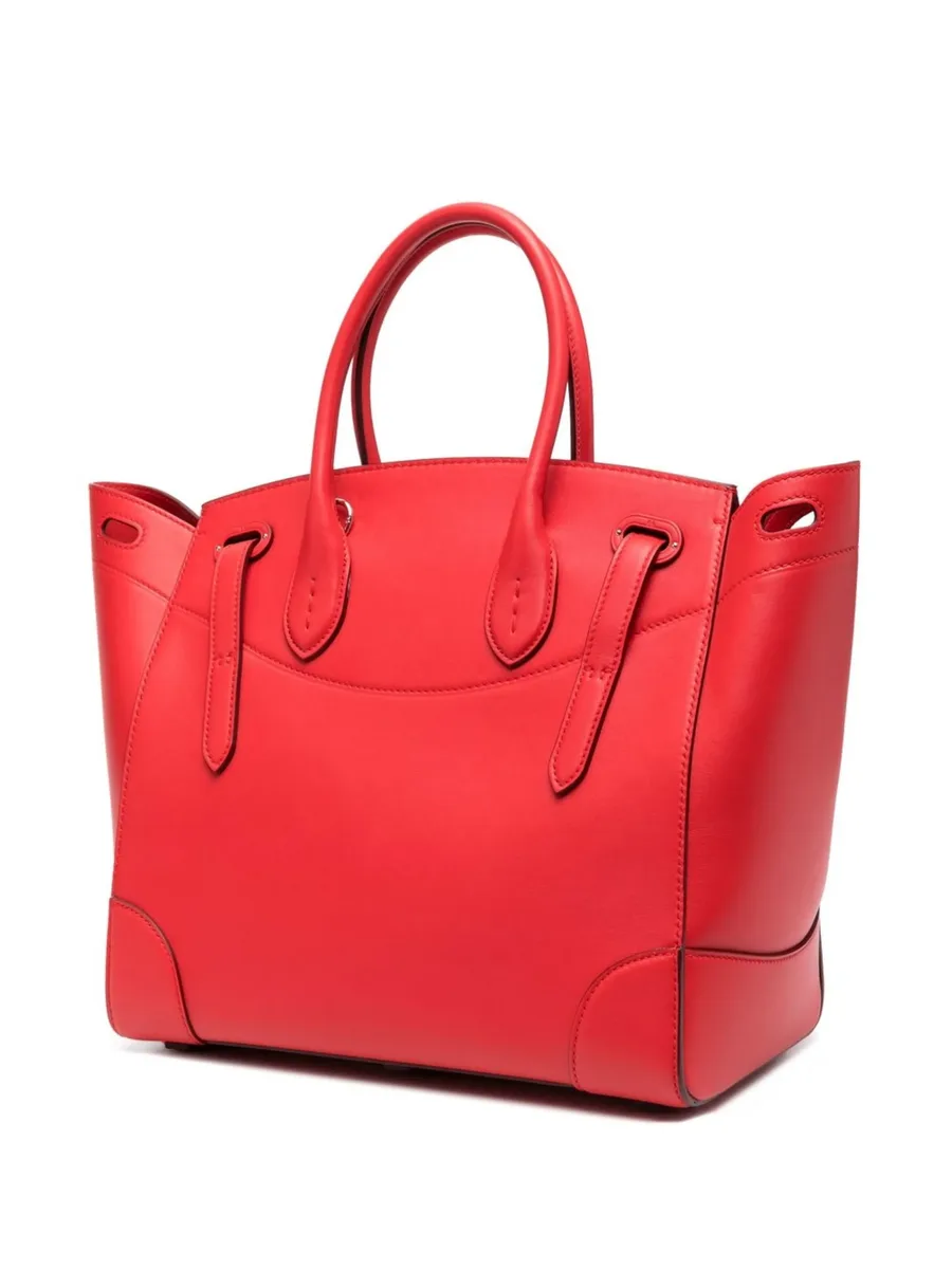buckle-fastening panelled tote bag 7