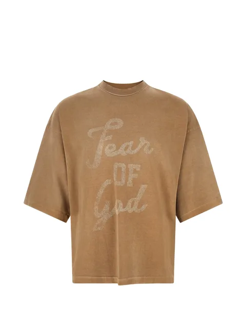 graphic-print logo-patch t-shirt