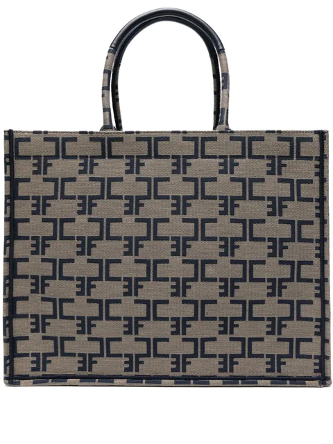 large monogram tote bag