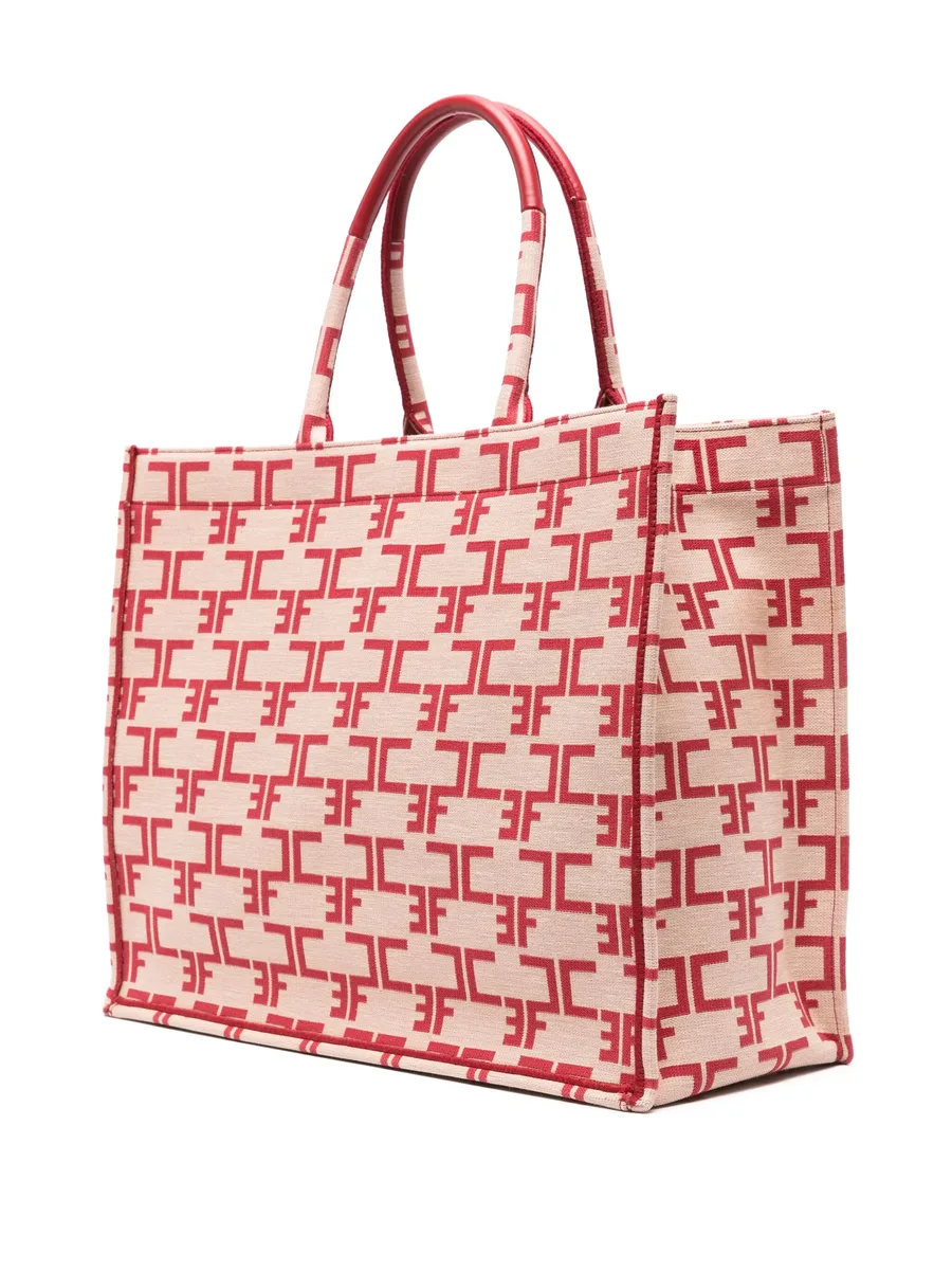 large monogram-jacquard tote bag 5