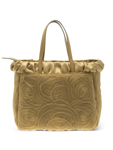 net satin tote bag