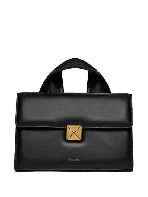 logo-print tote bag