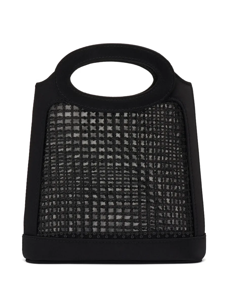 mini Aura sequined-mesh tote bag 6