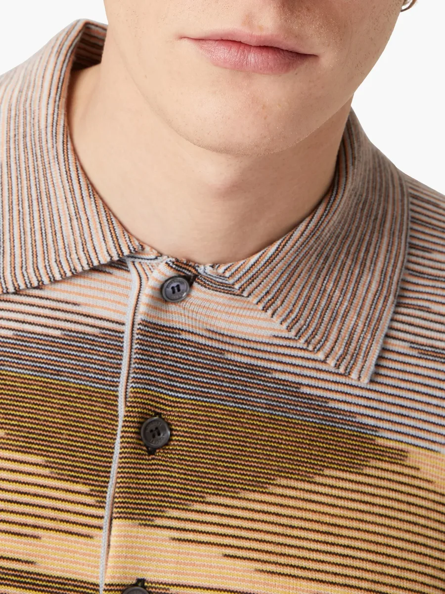 slub wool polo shirt 8