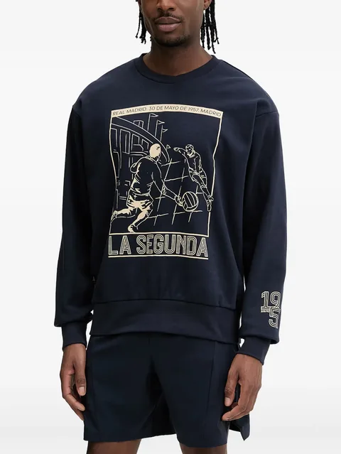 толстовка Real Madrid Heritage с принтом