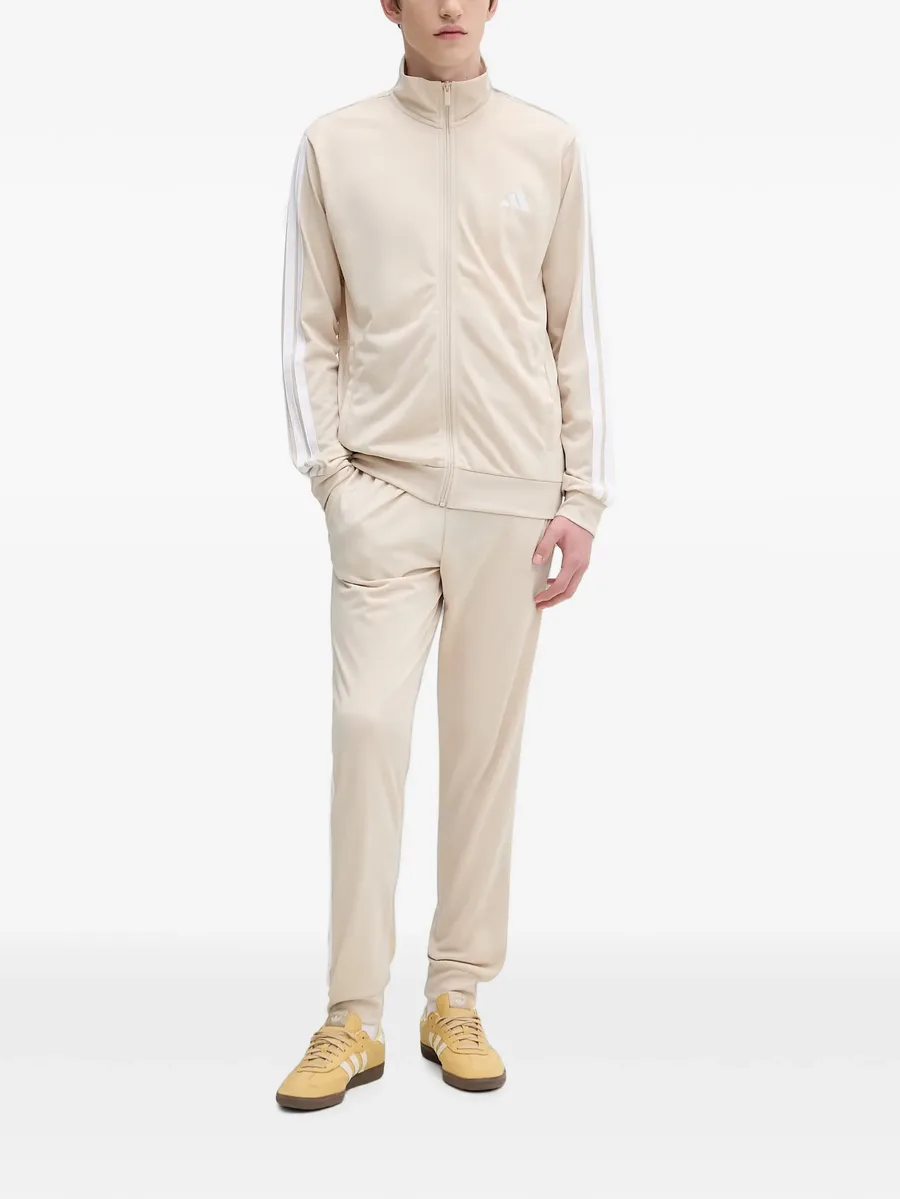 side-stripe zip-up sweater 4
