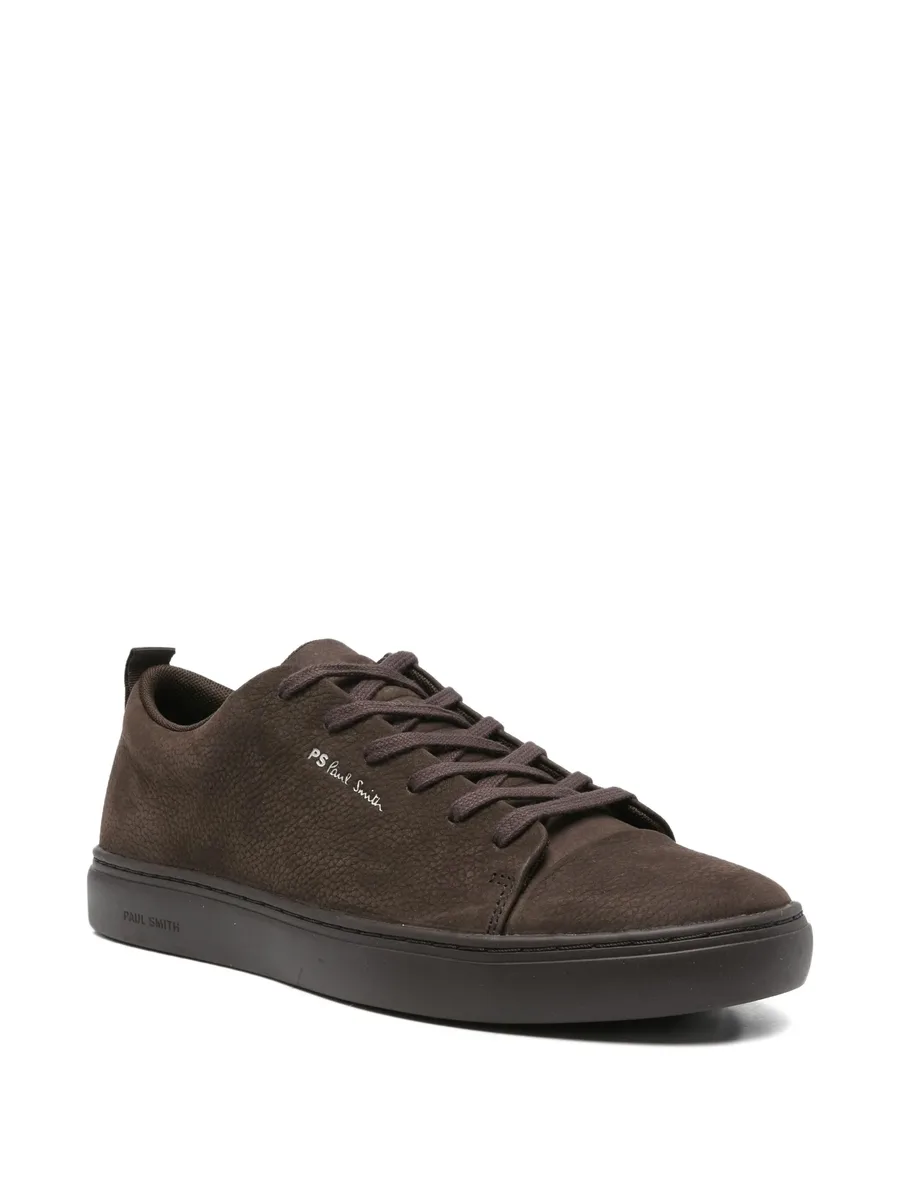 lace-up leather sneakers 4