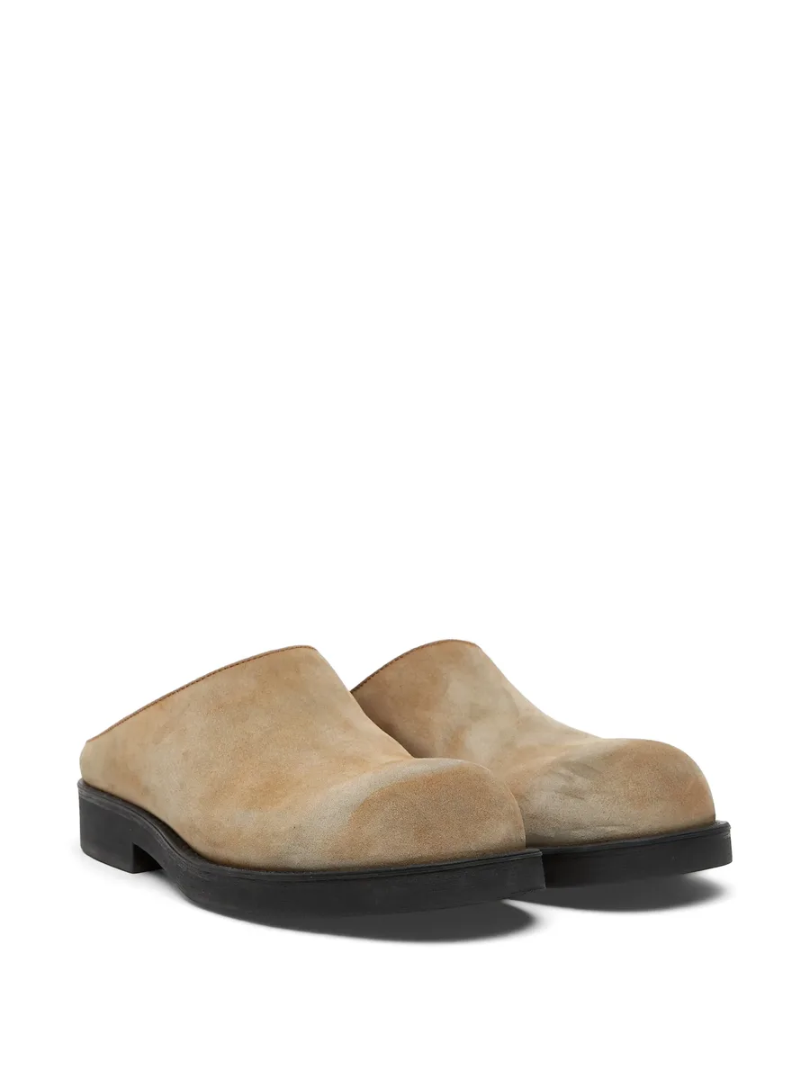 Biker washed suede mules 4
