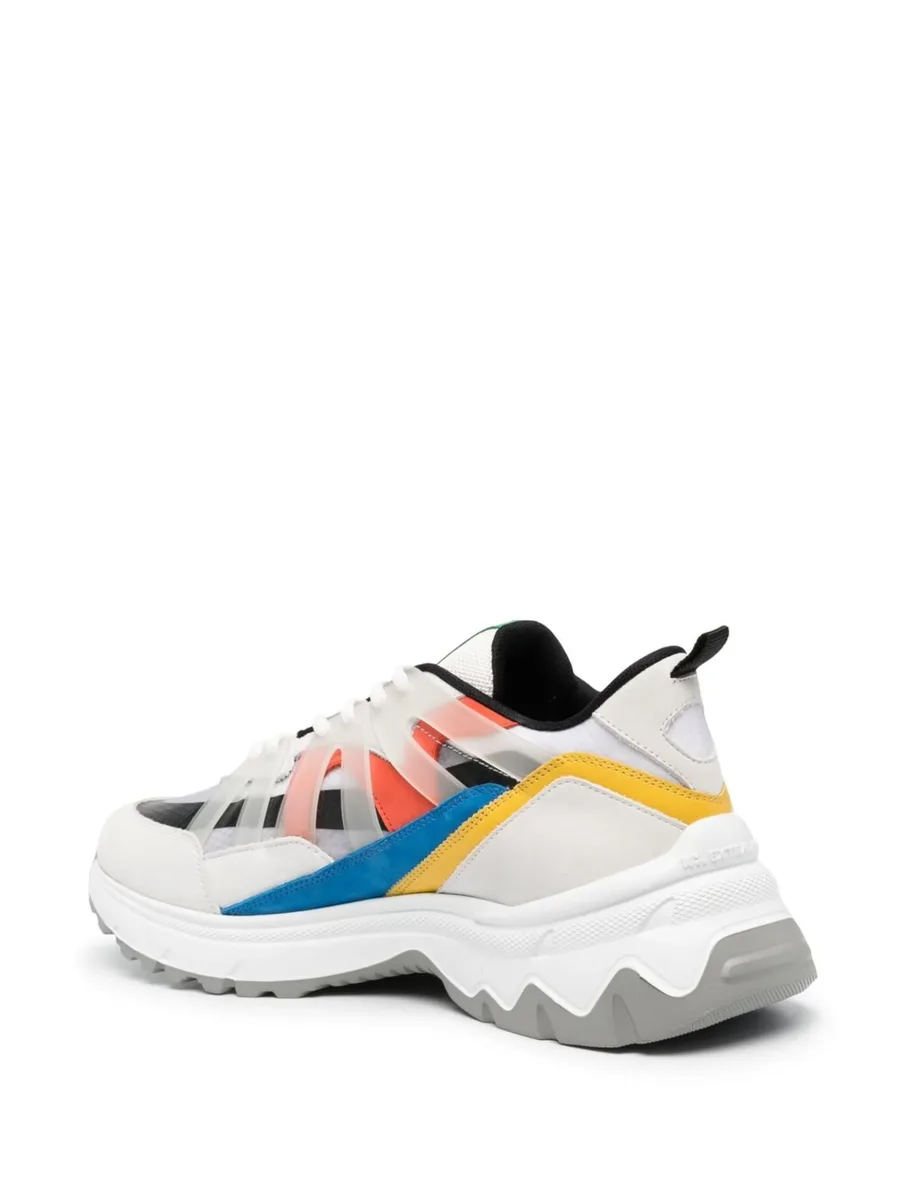 panelled low-top sneakers 5