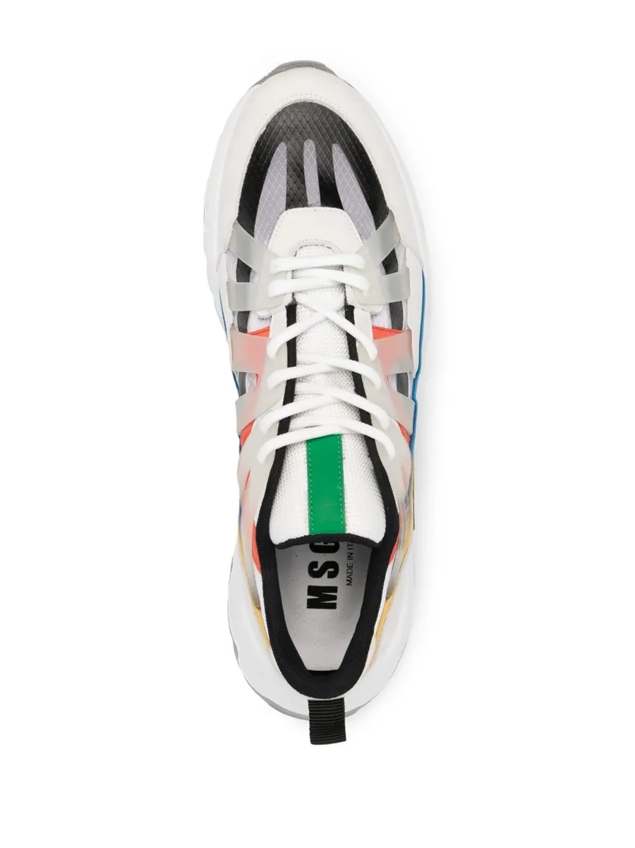 panelled low-top sneakers 7