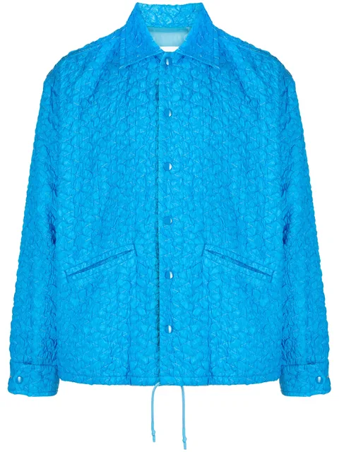 textured shirt jacket