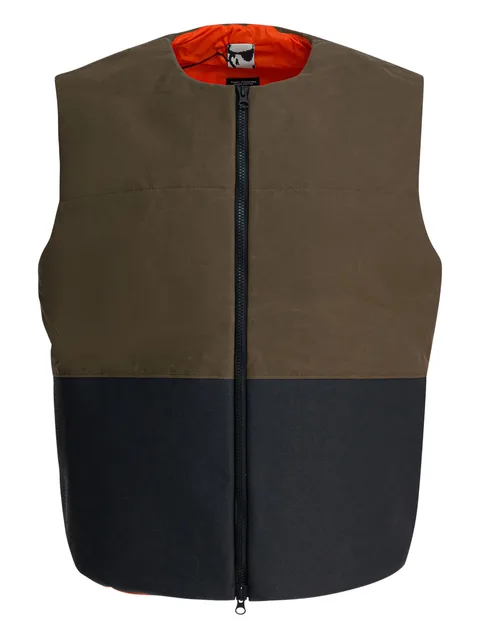 zip colour-block jacket