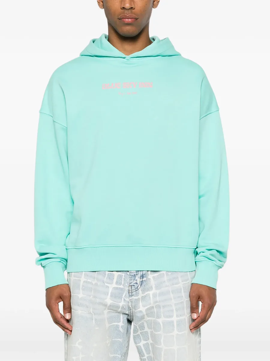 graphic-print cotton hoodie 5