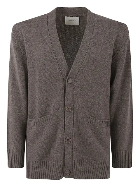 pocketed buttoned cardigan